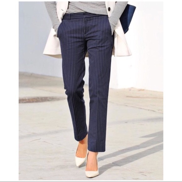 Banana republic navy pinstripe Ryan-fit pants - Picture 1 of 2